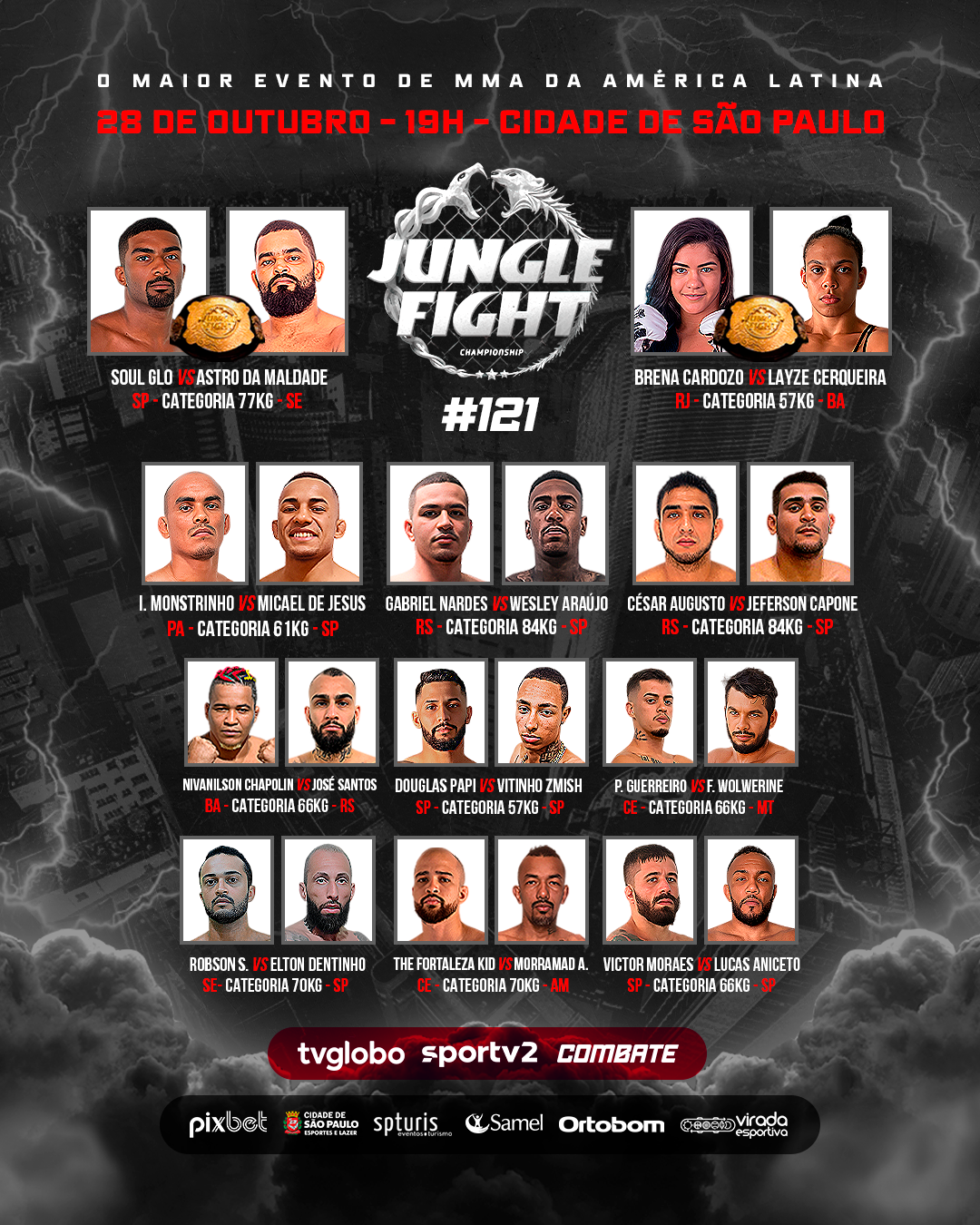 Jungle Fight 122: onde assistir ao vivo, horário e detalhes do card em São  Paulo, combate